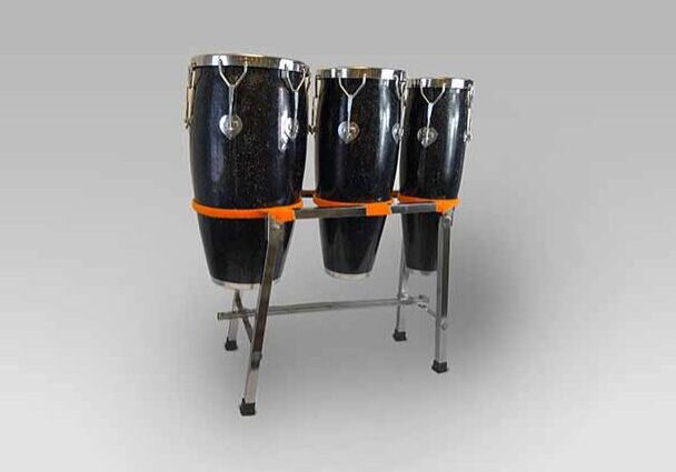 Congo - triple drums with stand - BINA Percussion
