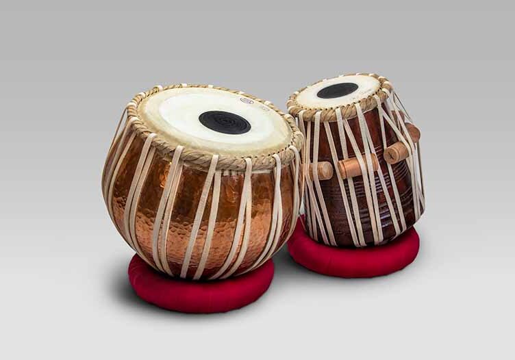 Professional Tabla Pair with Hammered Bayan